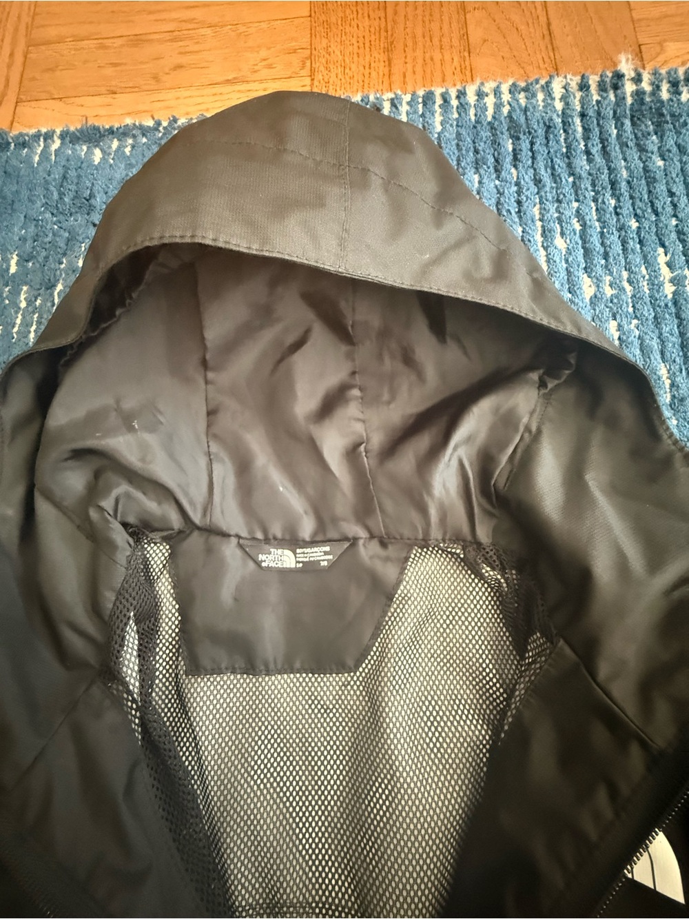 The North Face Kids Zipline Waterproof Rain Jacket Size Small 7/8 Black - Picture 6 of 7